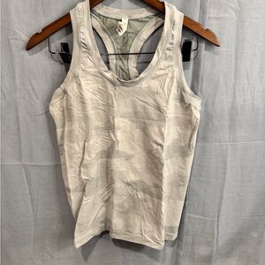 Athleta Gray Green Camouflage Tank Top
